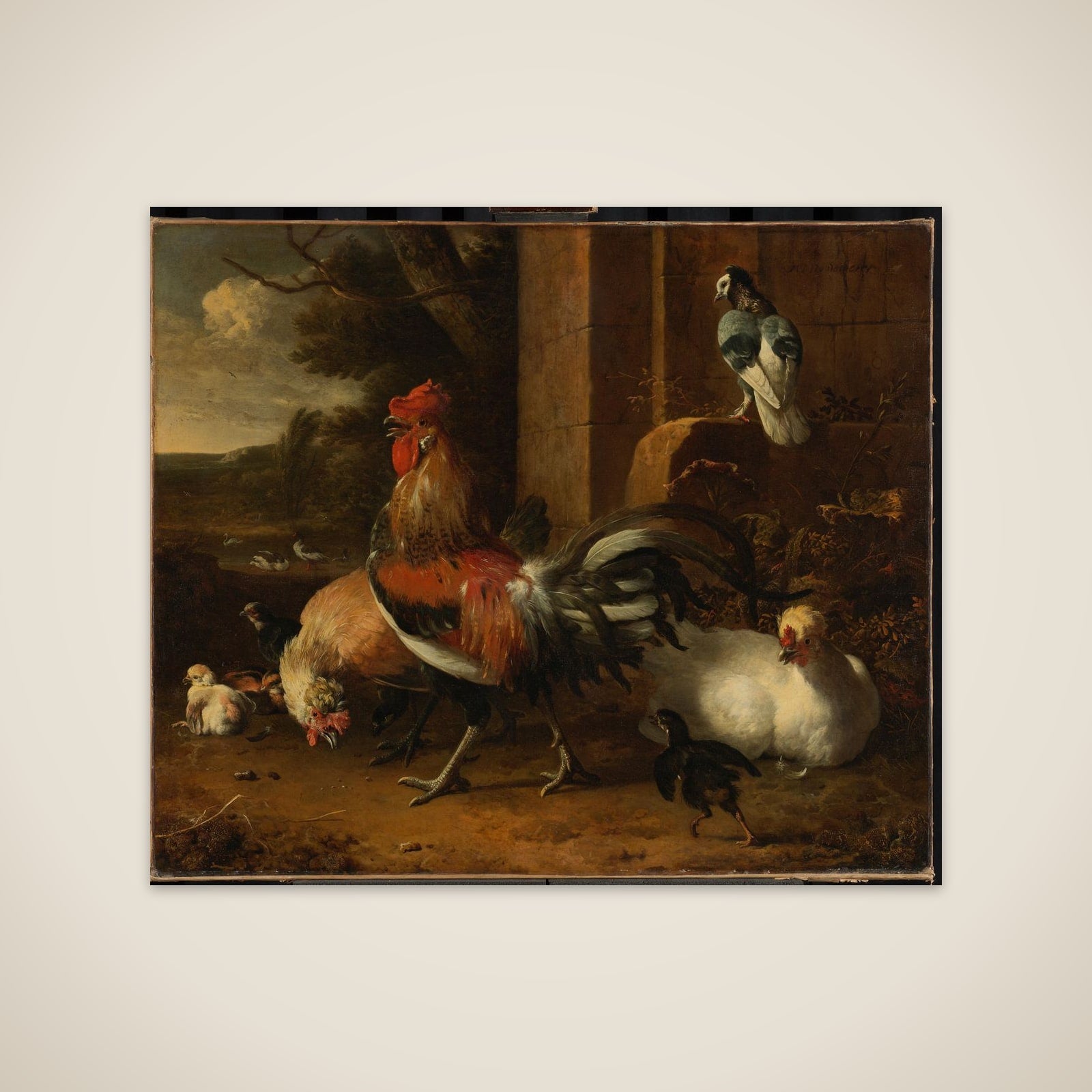 A Poultry Yard unframed print