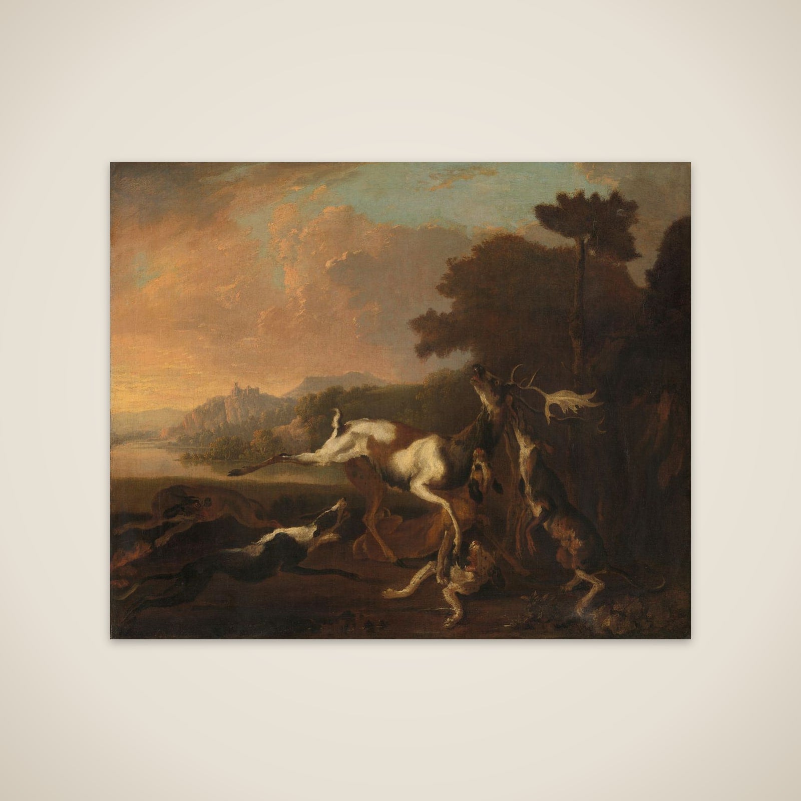 The Deer Hunt unframed print
