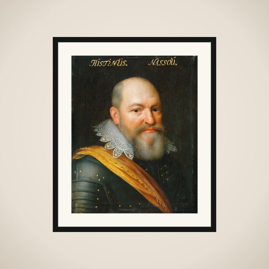 Portrait of Justinus of Nassau (1559-1631) framed