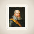 Portrait of Justinus of Nassau (1559-1631) framed
