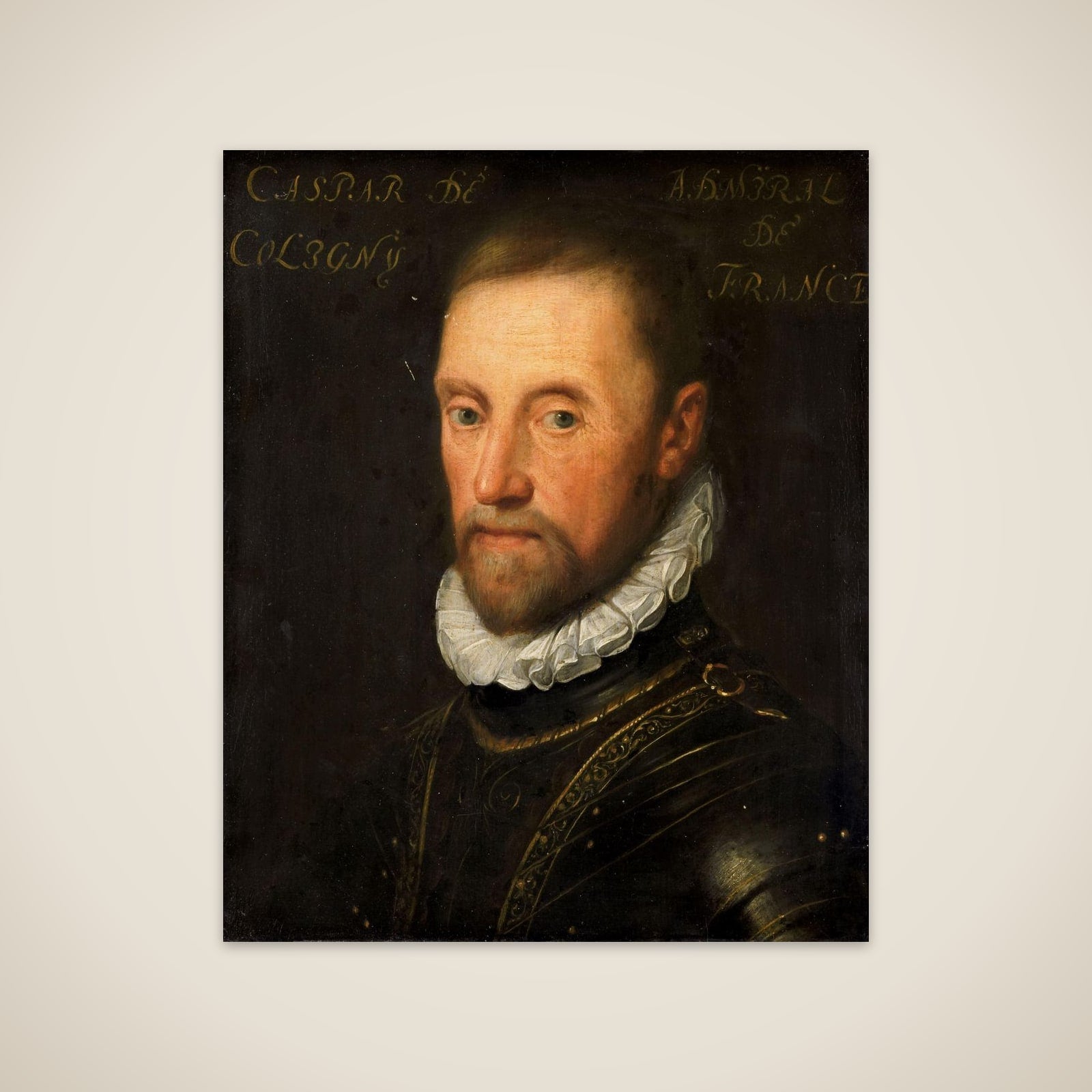 Portrait of Gaspard de Coligny (1517-72) unframed print