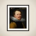Portrait of Willem de Zoete de Laeke (?-1637), Lord of Hautain framed