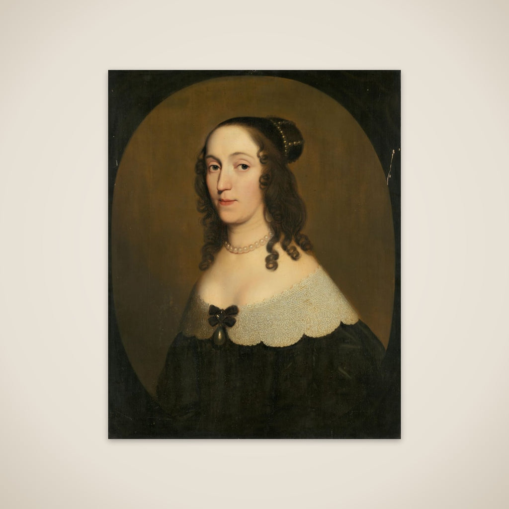 Portrait of Louise Christina (1606-69), Countess of Solms-Braunfels, 2nd Wife of Johan Wolfert van Brederode unframed print