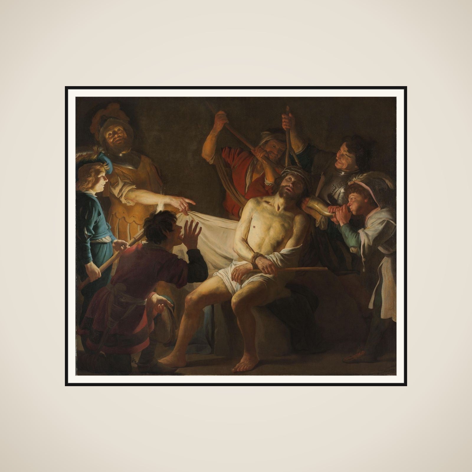 Christ Crowned with Thorns framed