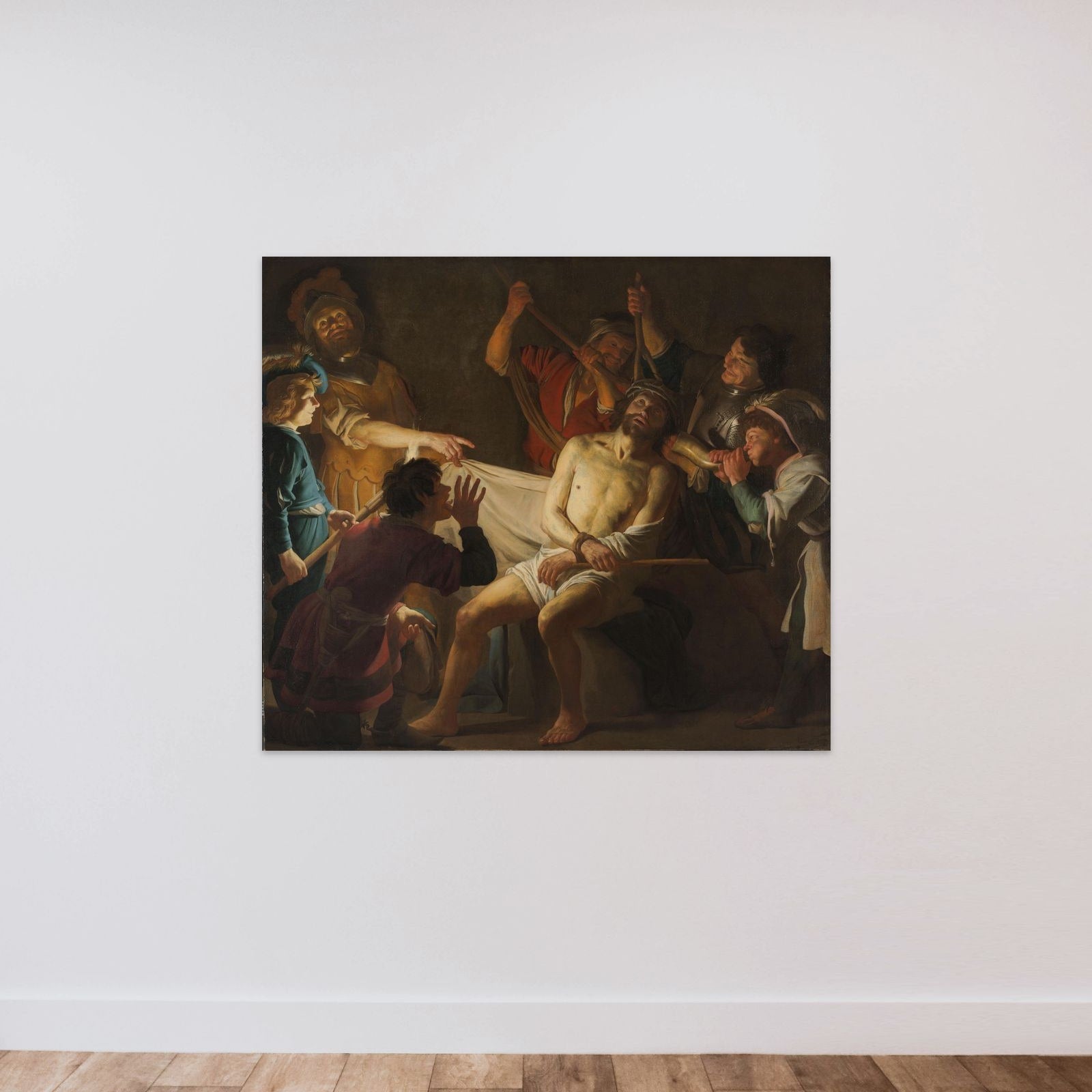 Christ Crowned with Thorns unframed — shown to scale