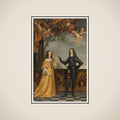 Portrait of Willem II (1626-1650), Prince of Orange, and his Wife Mary Stuart (1631-1660) framed