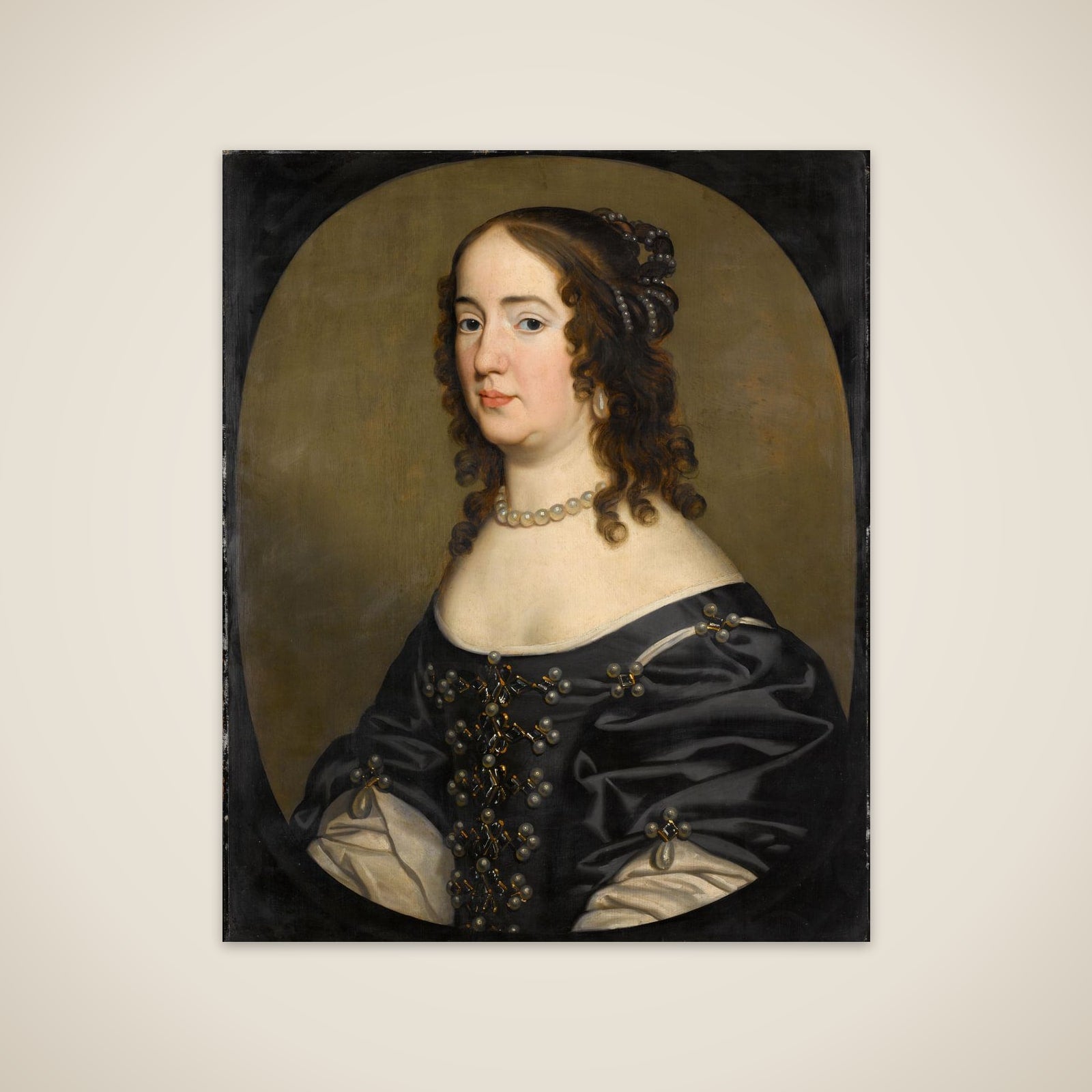 Portrait of Amalia van Solms (1602-75) unframed print