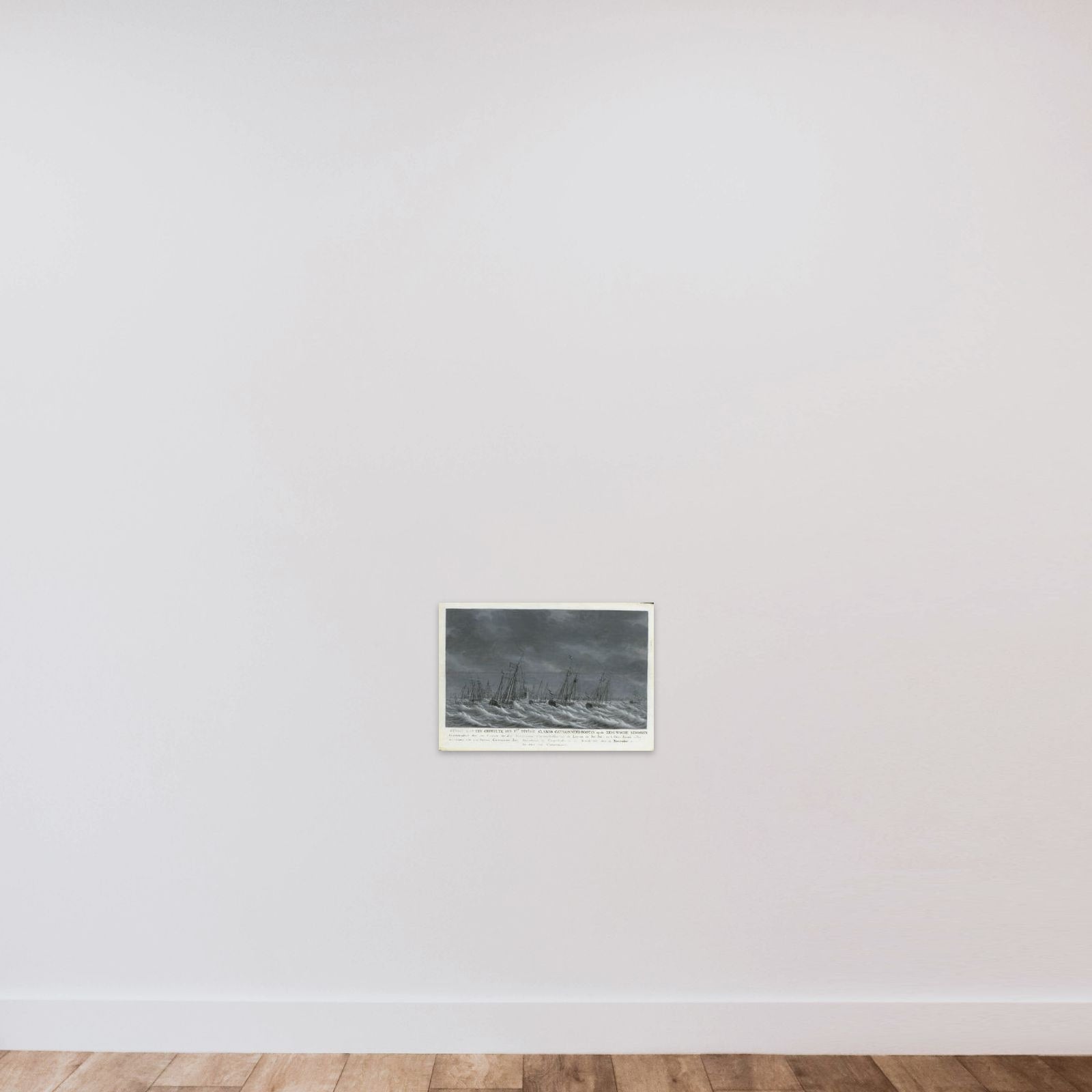 The Batavian Fleet off Veere, 1800 unframed — shown to scale