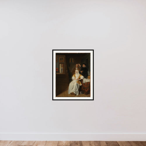 'The Anemic Lady' framed — shown to scale