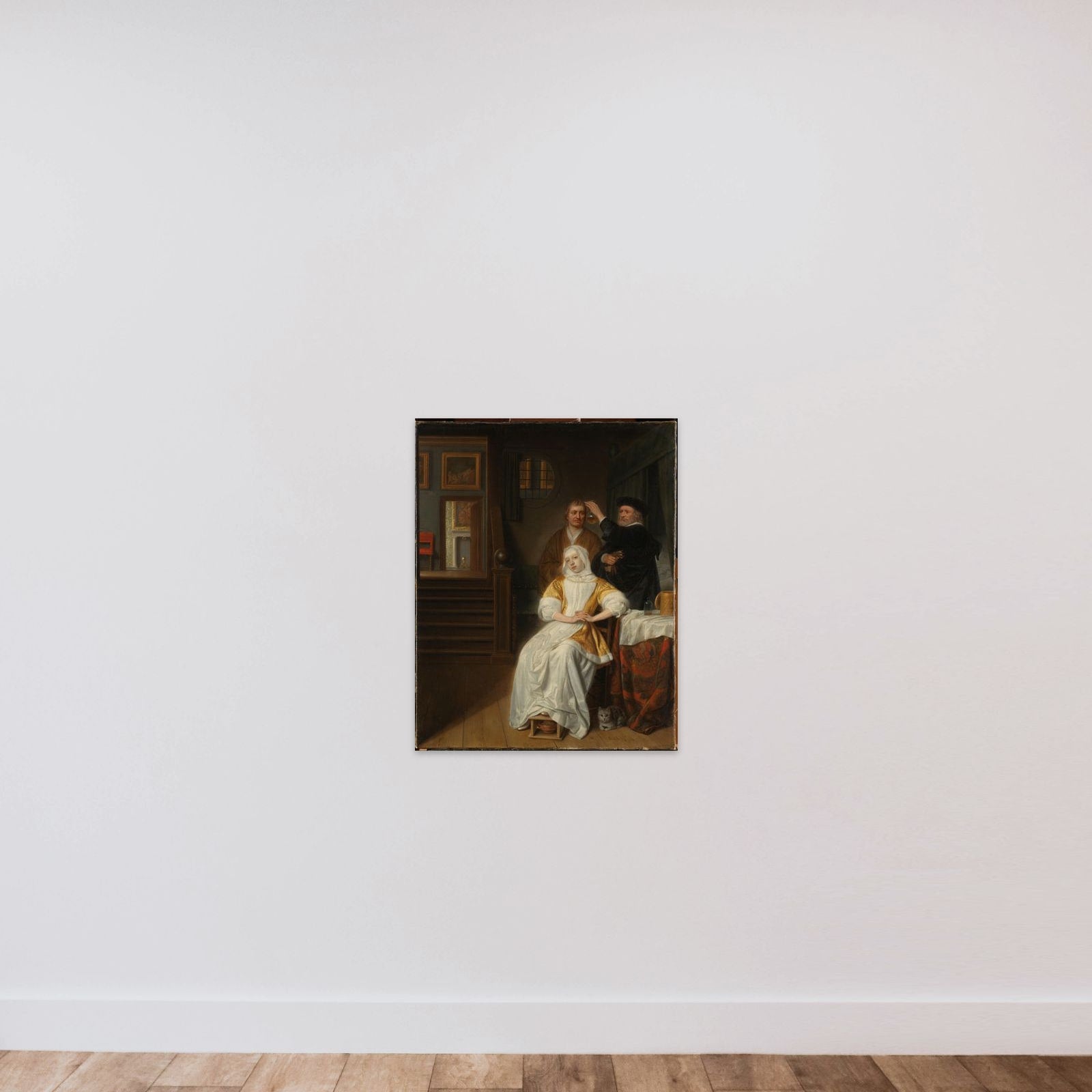 'The Anemic Lady' unframed — shown to scale