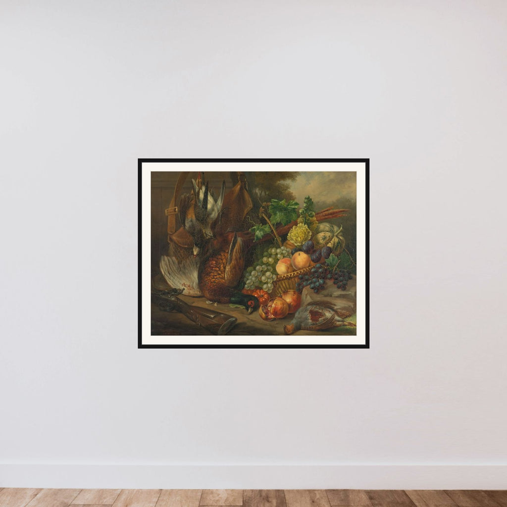 Still life framed — shown to scale