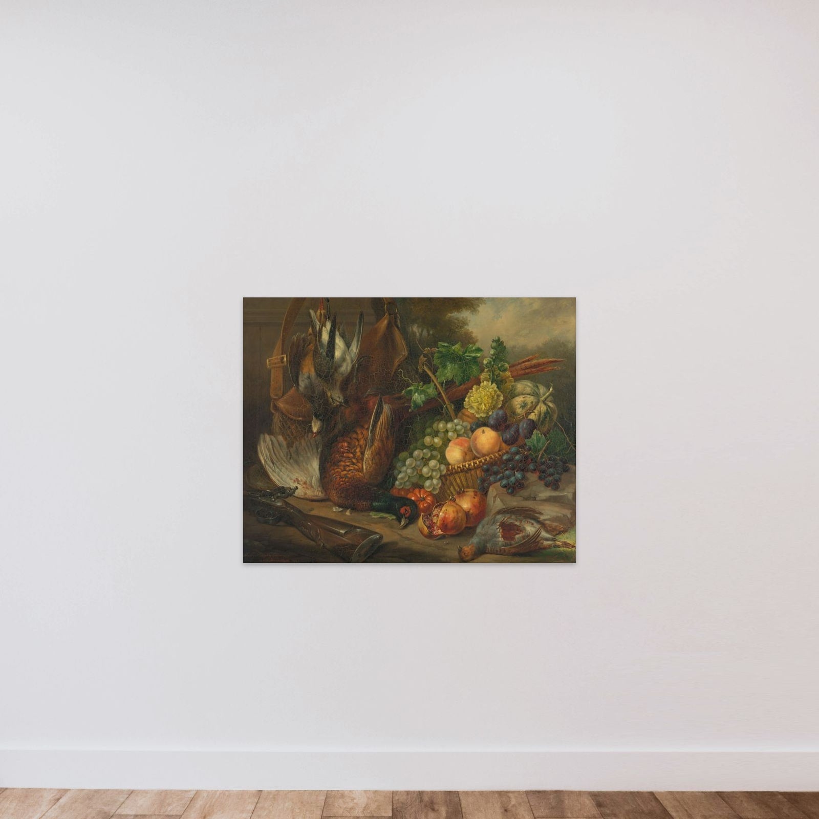 Still life unframed — shown to scale