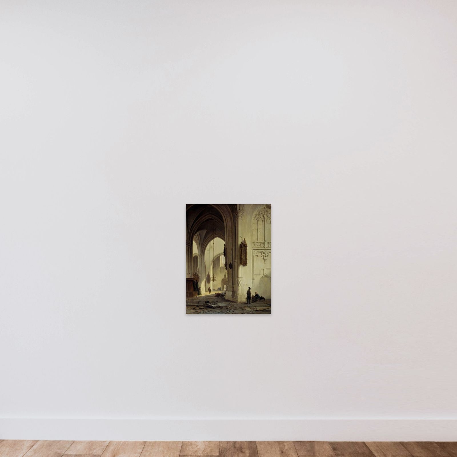 Church Interior unframed — shown to scale