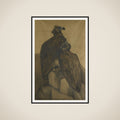 Two Arabian Vultures framed