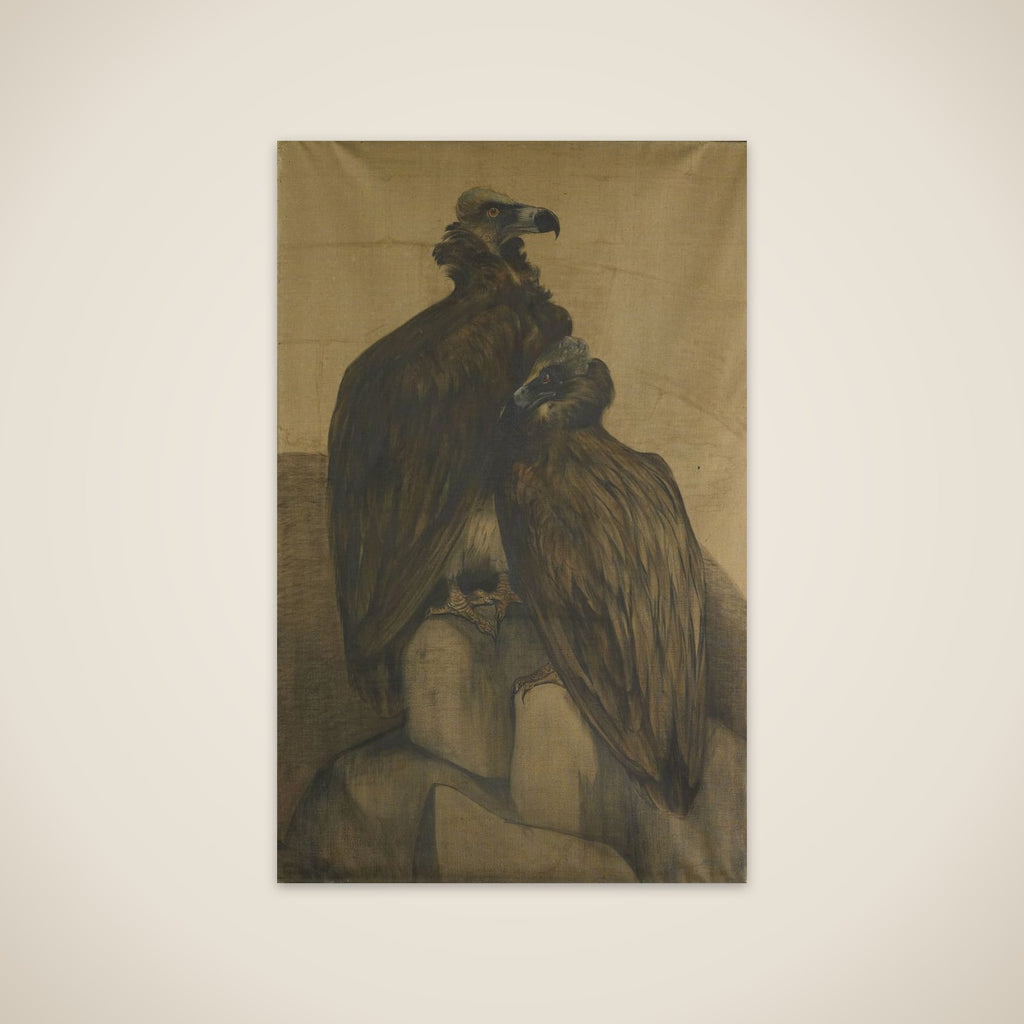 Two Arabian Vultures unframed print