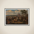 The Battle of the Boyne, Ireland, between Kings James II and William III, 12 July 1690 framed