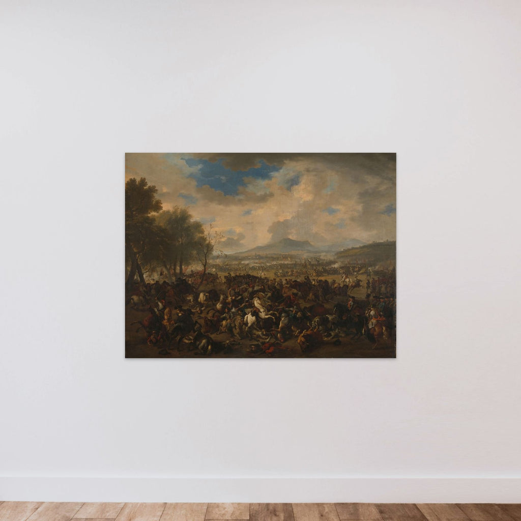 The Battle of Ramillies between the French and the Allied Powers, 23 May 1706 unframed — shown to scale