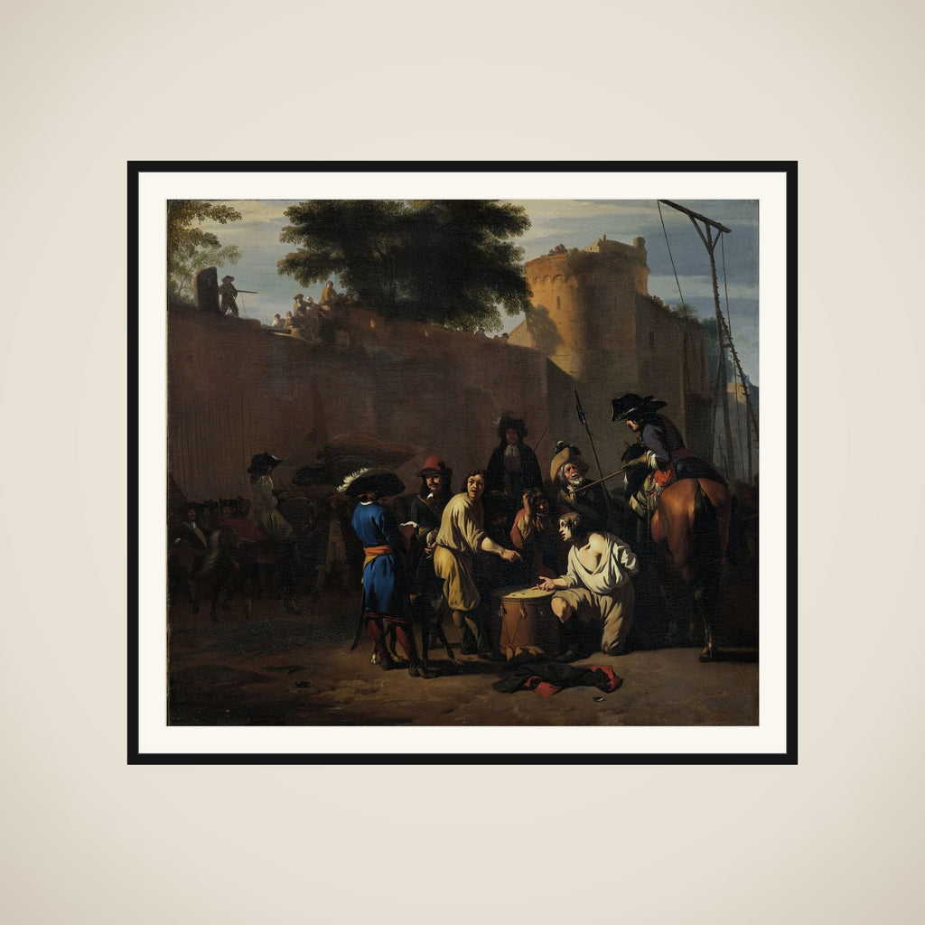 Casting the Dice for Life or Death framed