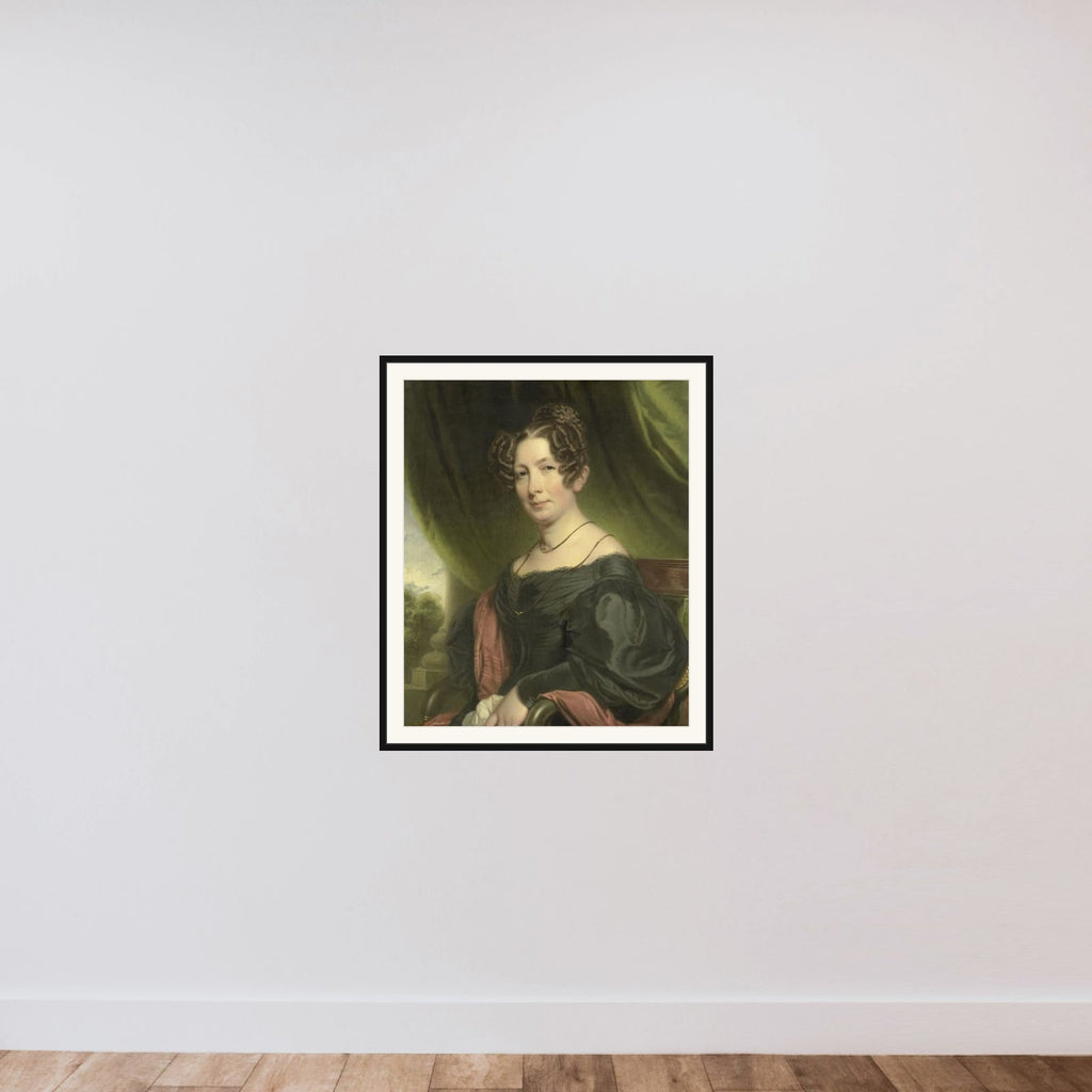 Maria Antoinette Charlotte Sanderson (1782-1859), Wife of Johan Fraser framed — shown to scale