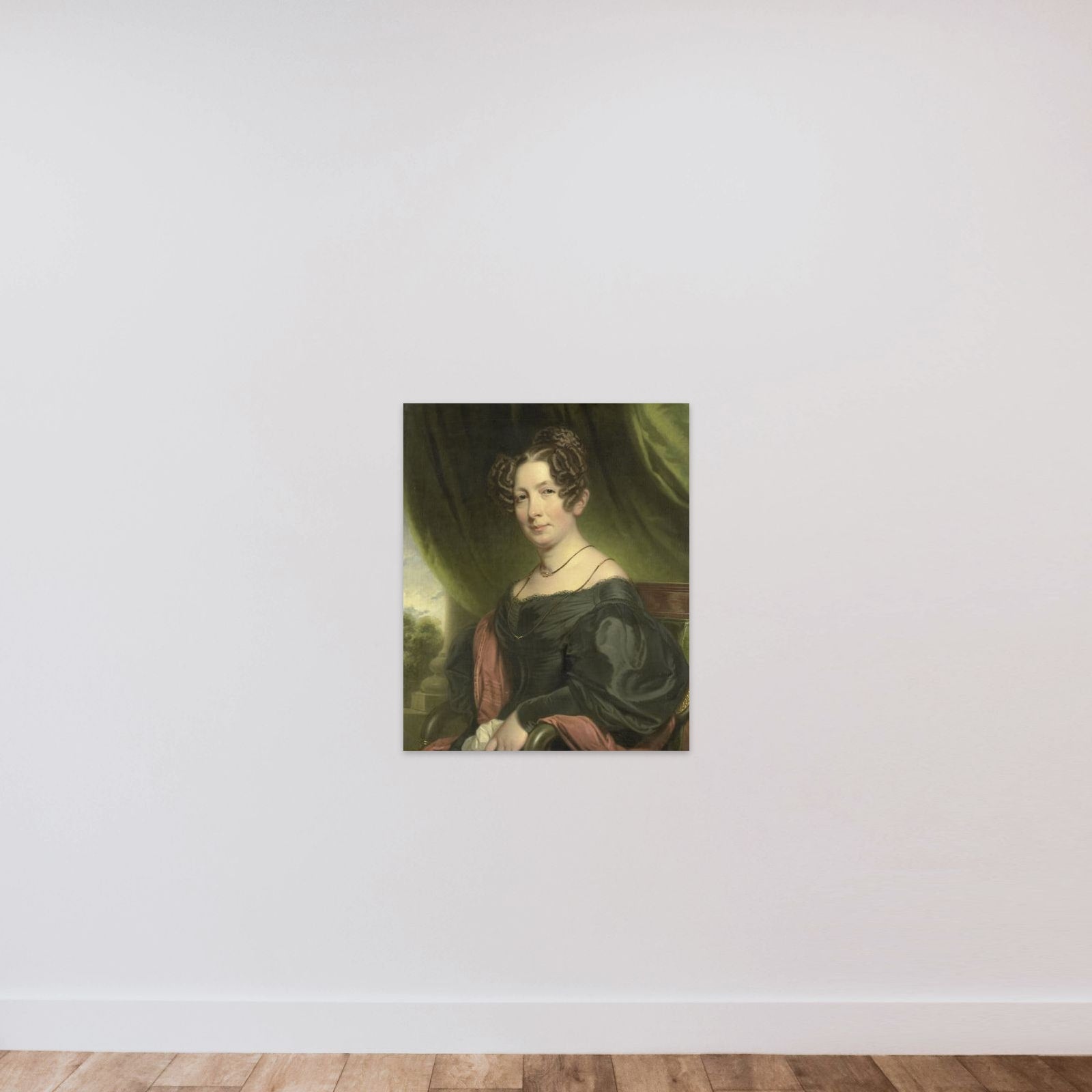 Maria Antoinette Charlotte Sanderson (1782-1859), Wife of Johan Fraser unframed — shown to scale
