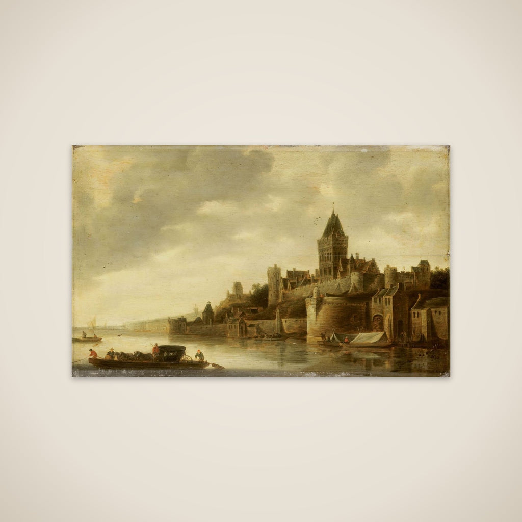 View of the Valkhof in Nijmegen unframed print