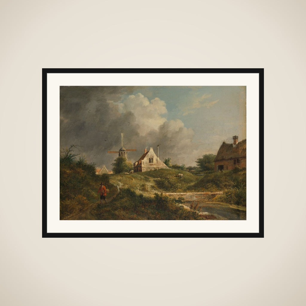 Landscape in the Gooi District of Noord-Holland framed