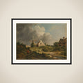 Landscape in the Gooi District of Noord-Holland framed