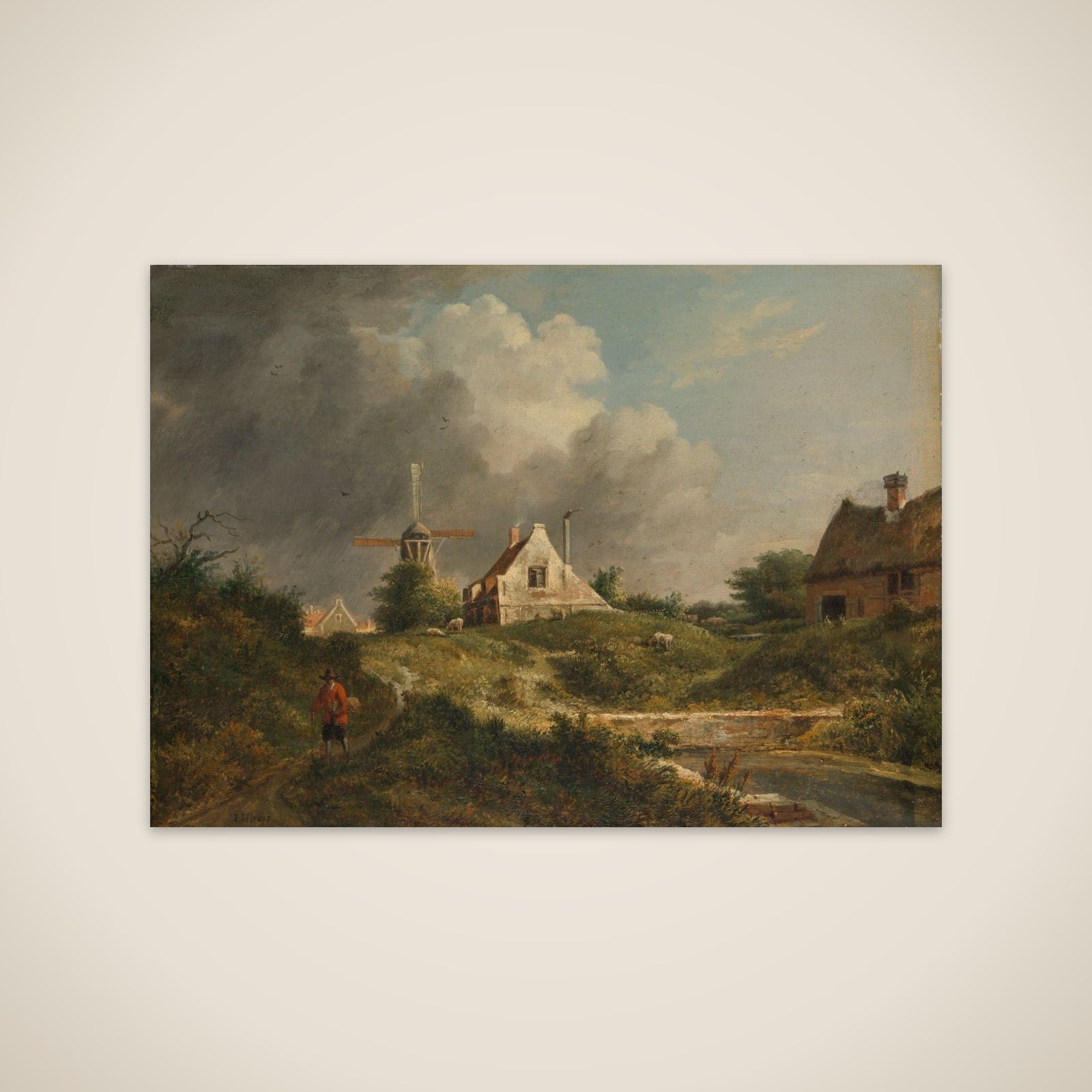 Landscape in the Gooi District of Noord-Holland unframed print