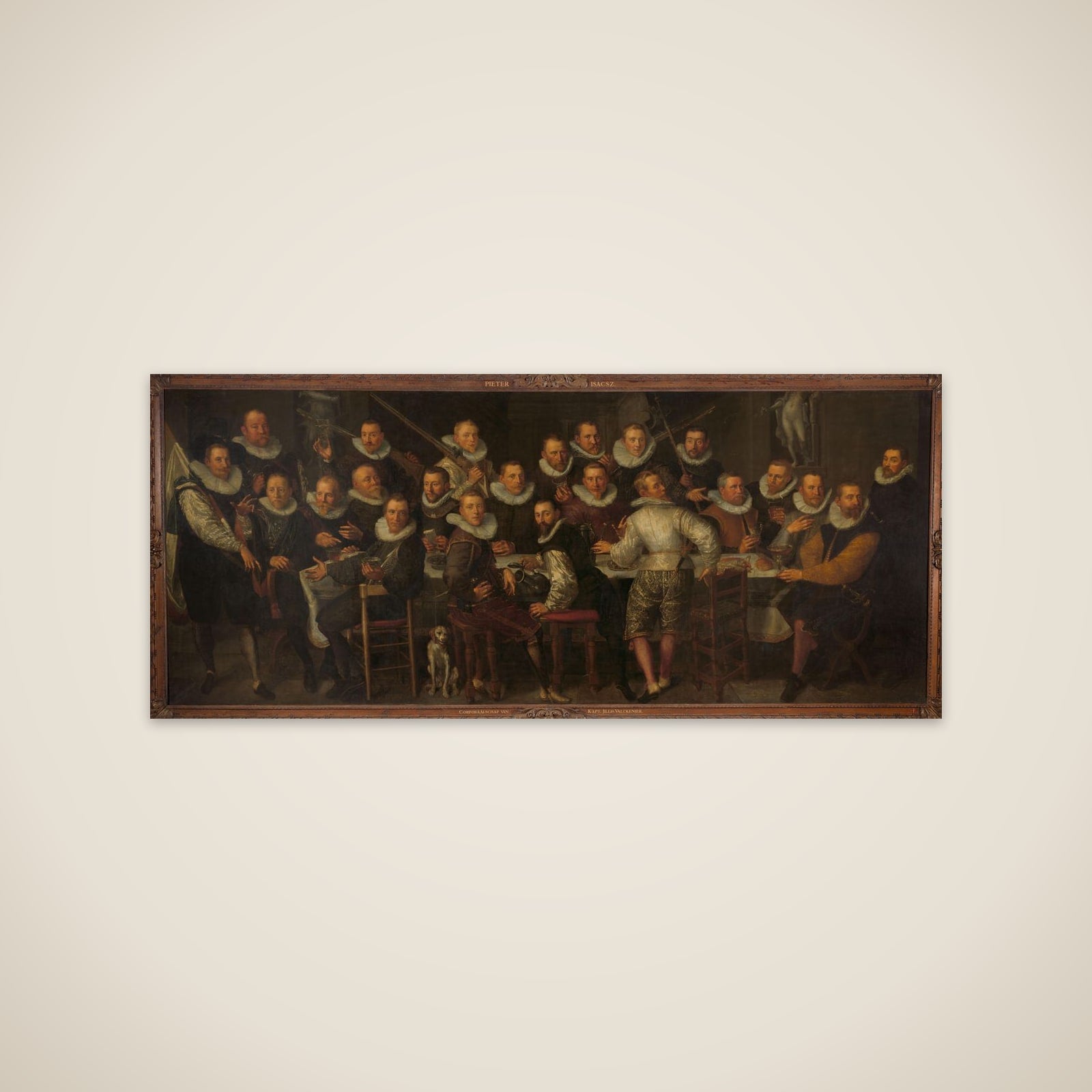 The Company of Captain Gillis Jansz Valckenier and Lieutenant Pieter Jacobsz Bas, Amsterdam, 1599 unframed print