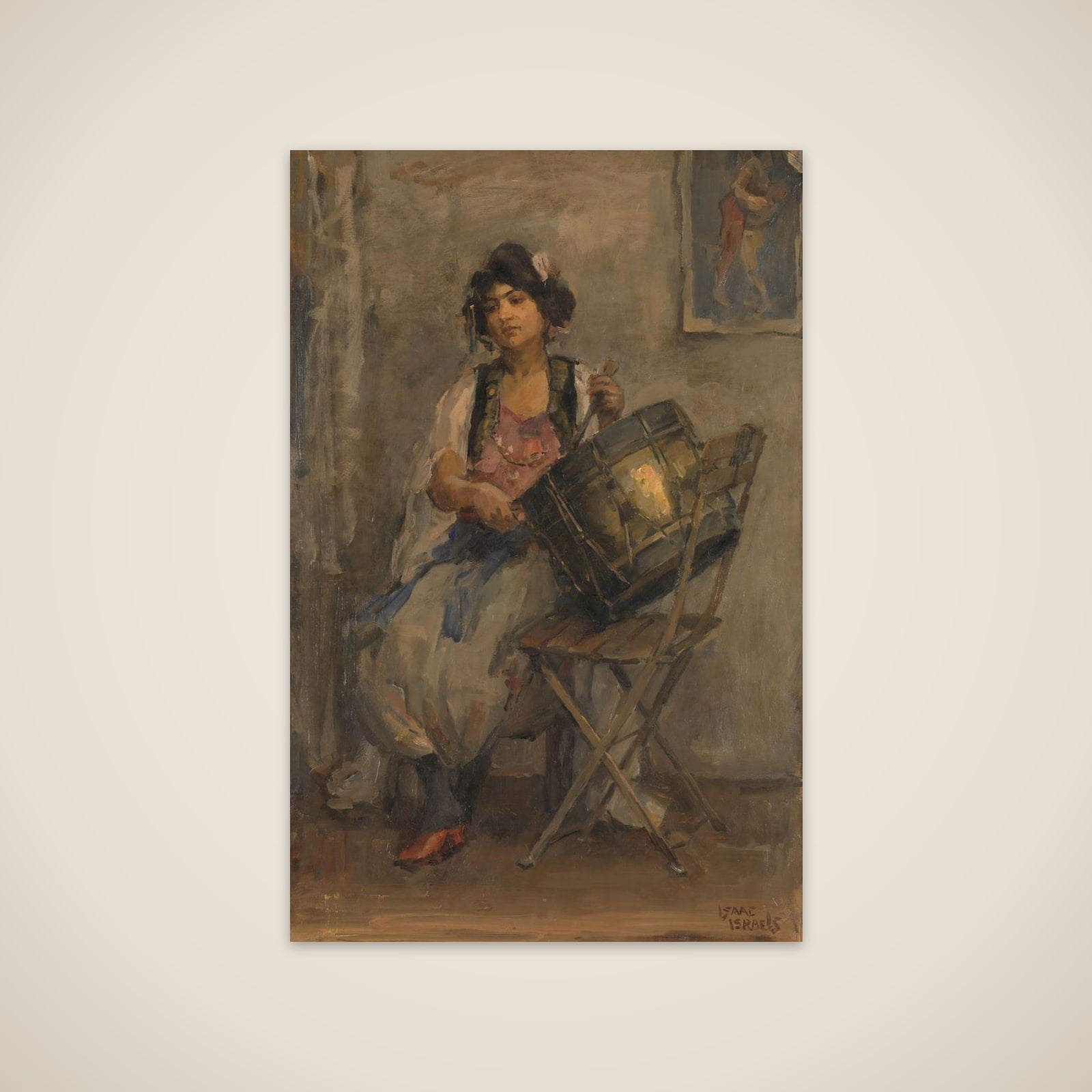 The Lady Drummer unframed print