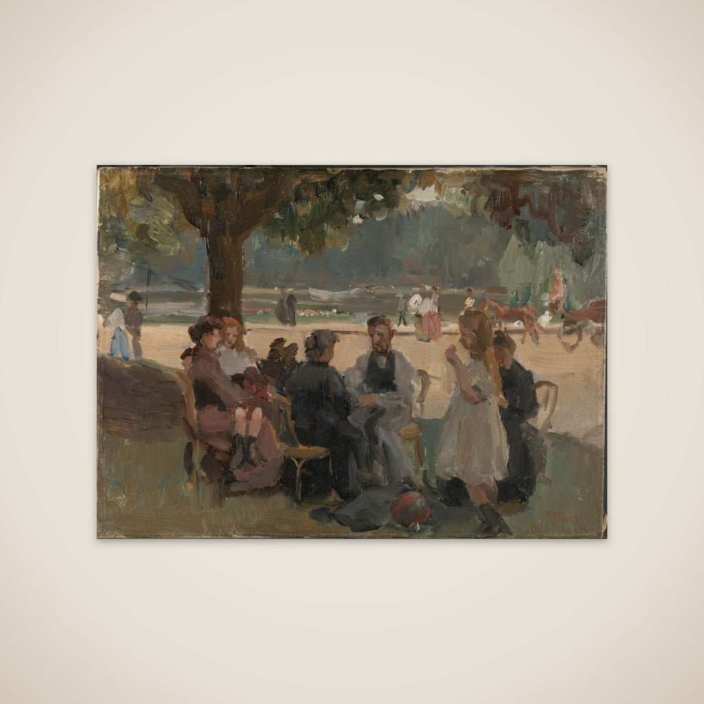 In the Bois de Boulogne near Paris unframed print