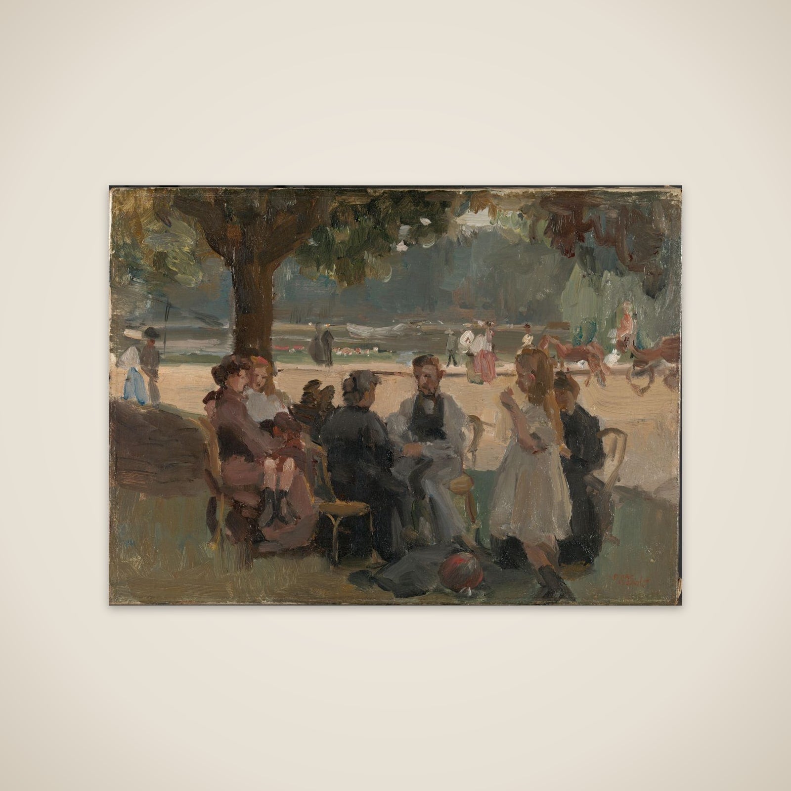 In the Bois de Boulogne near Paris unframed print