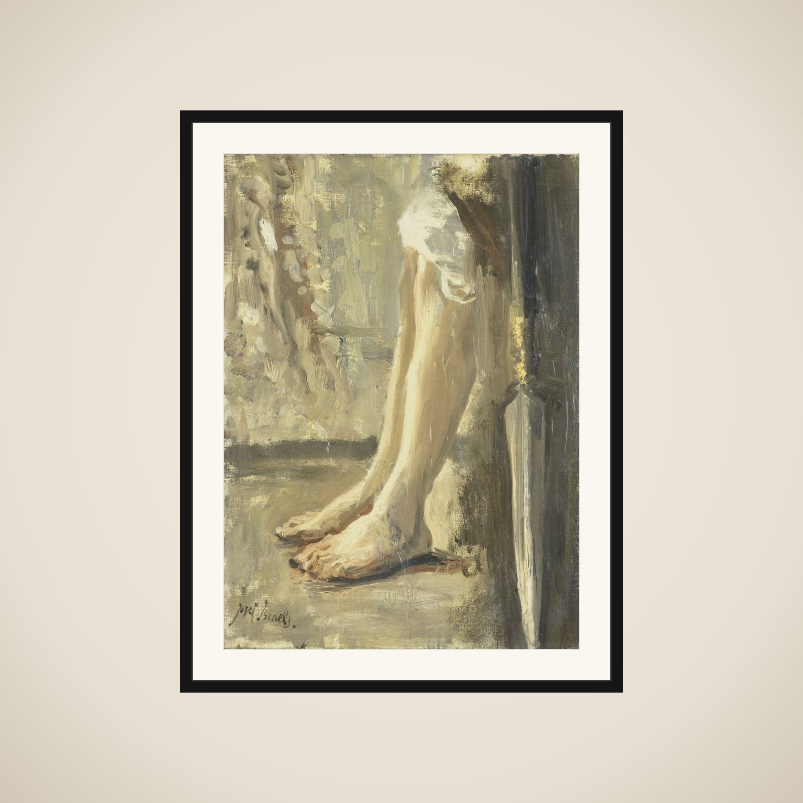 David's Legs framed
