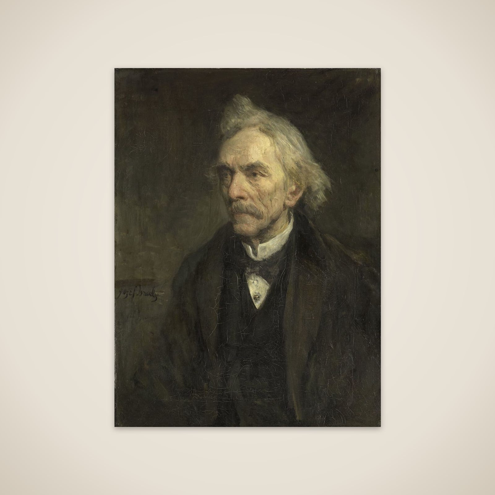 Louis Jacques Veltman (1817-1907).  Actor unframed print