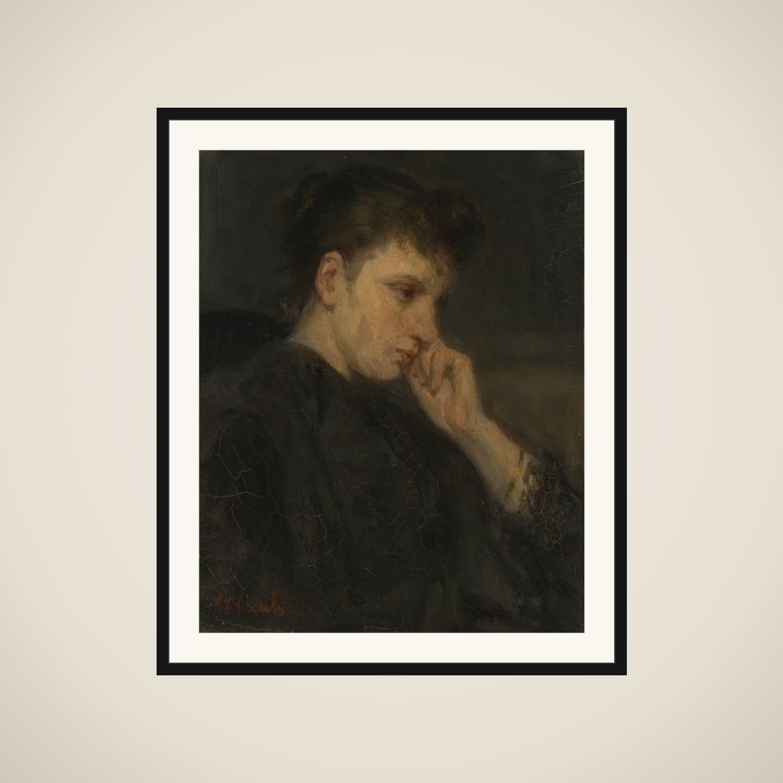 'Malancholy' framed