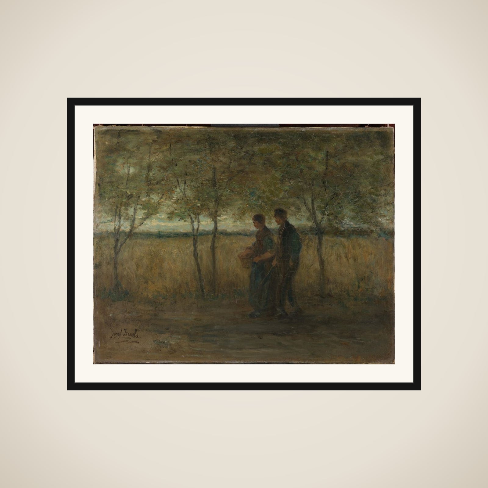 'Turning homewards' framed