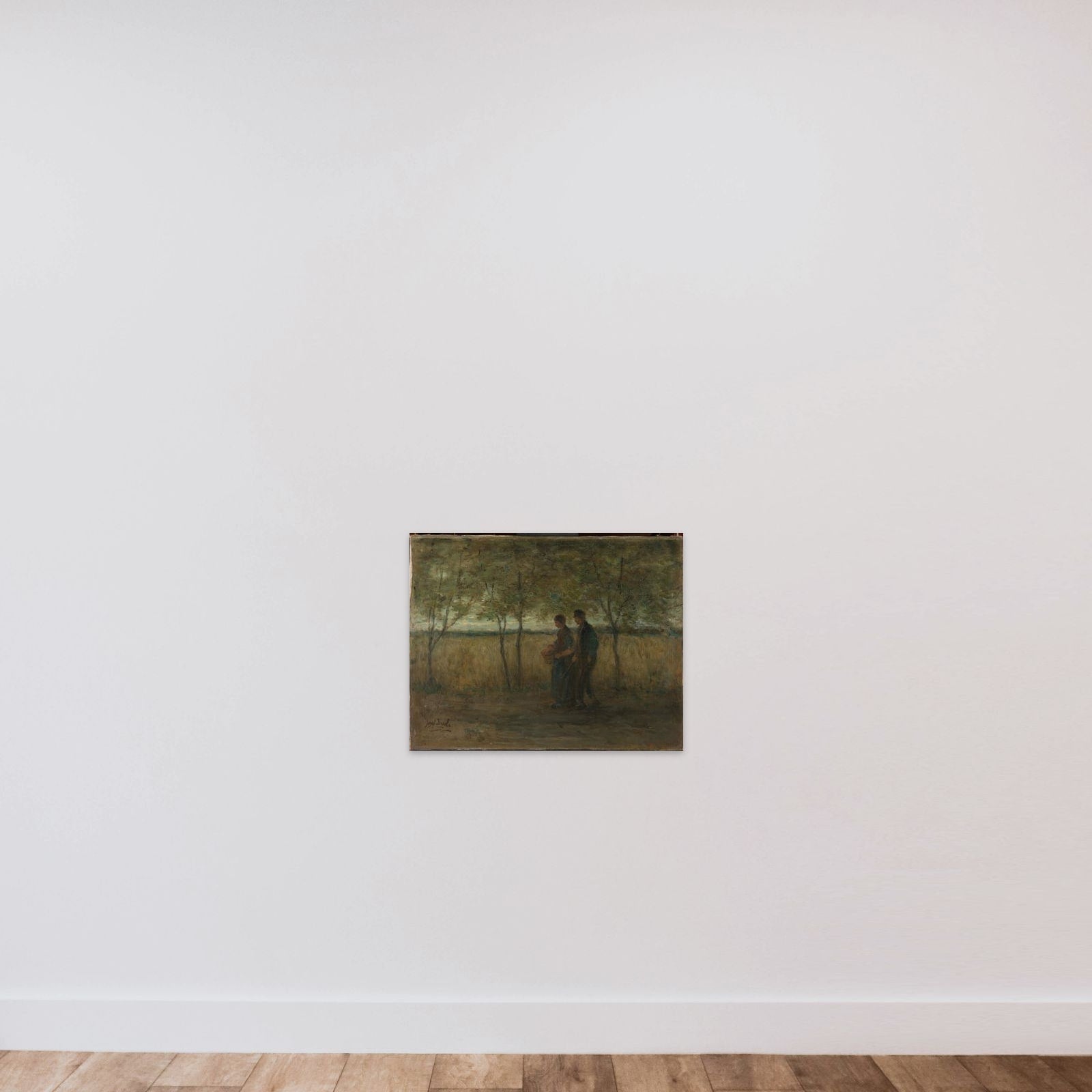 'Turning homewards' unframed — shown to scale