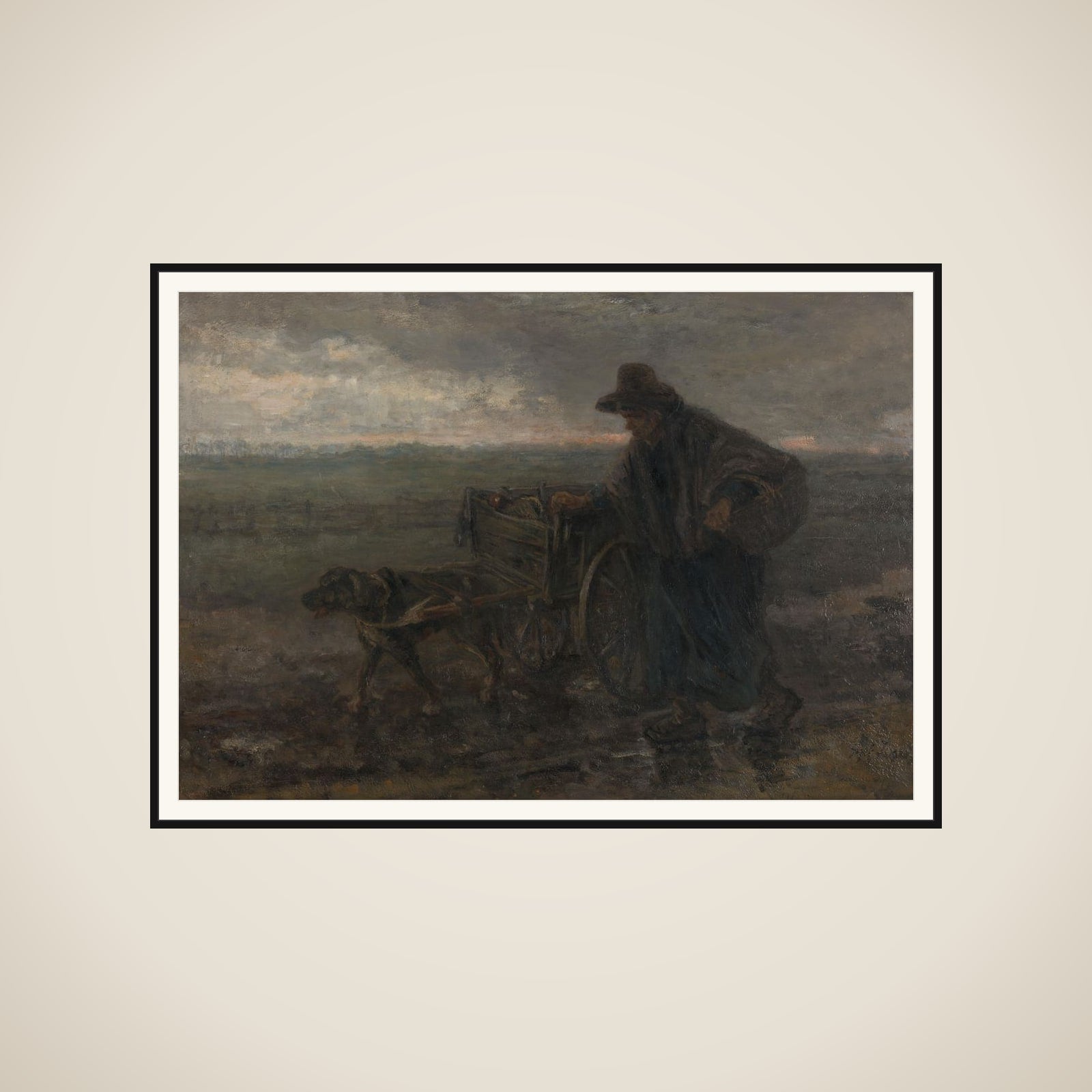 On Country Roads and Fields framed