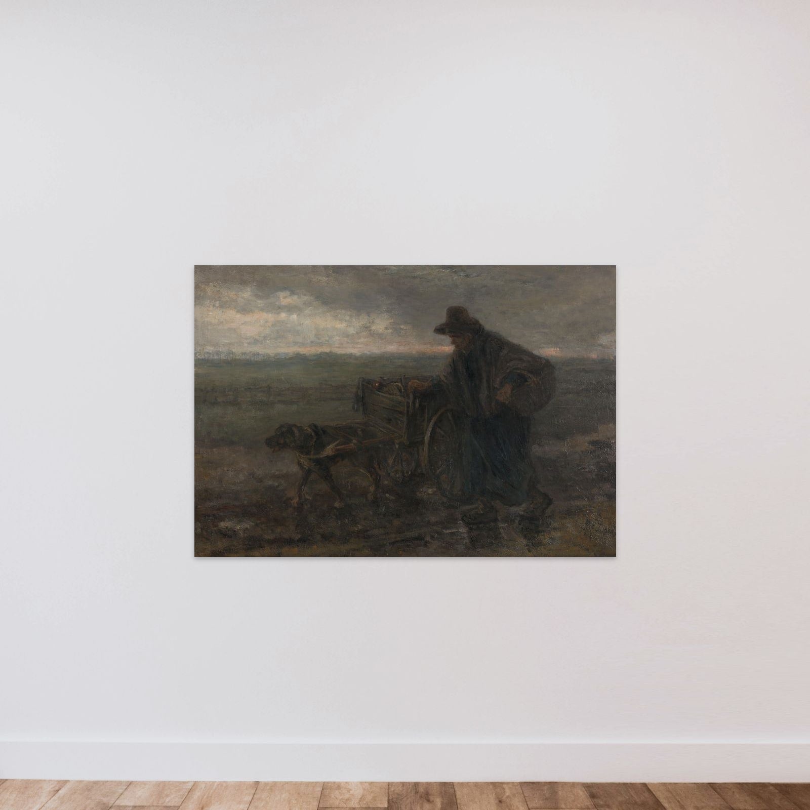 On Country Roads and Fields unframed — shown to scale