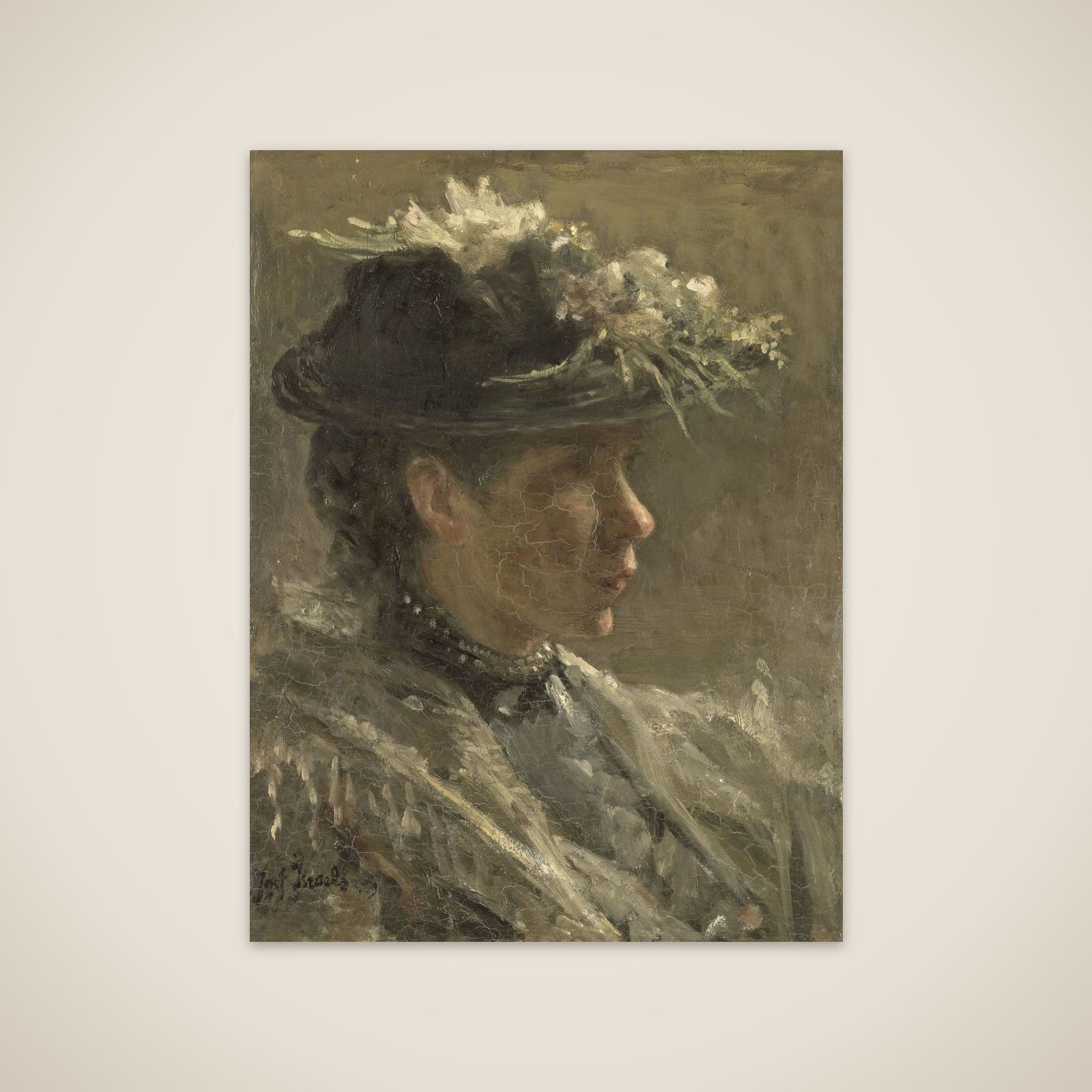 Study of Sijtje van Bemmel (1880-1963) unframed print