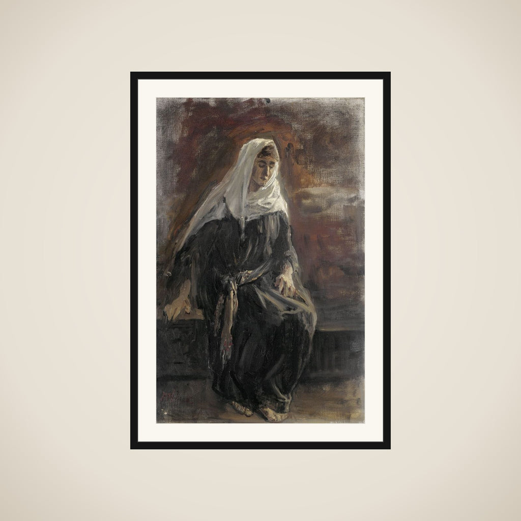 Woman Sitting framed