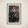 Woman Sitting framed
