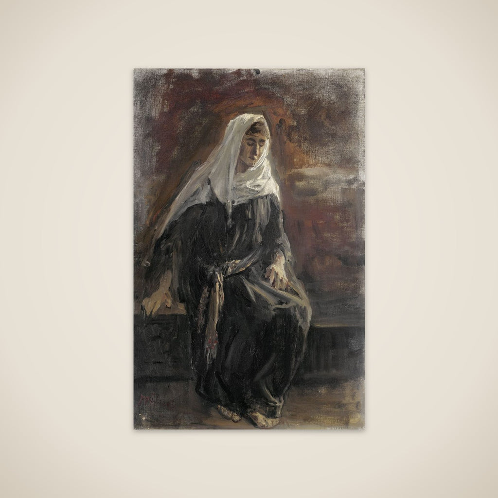 Woman Sitting unframed print
