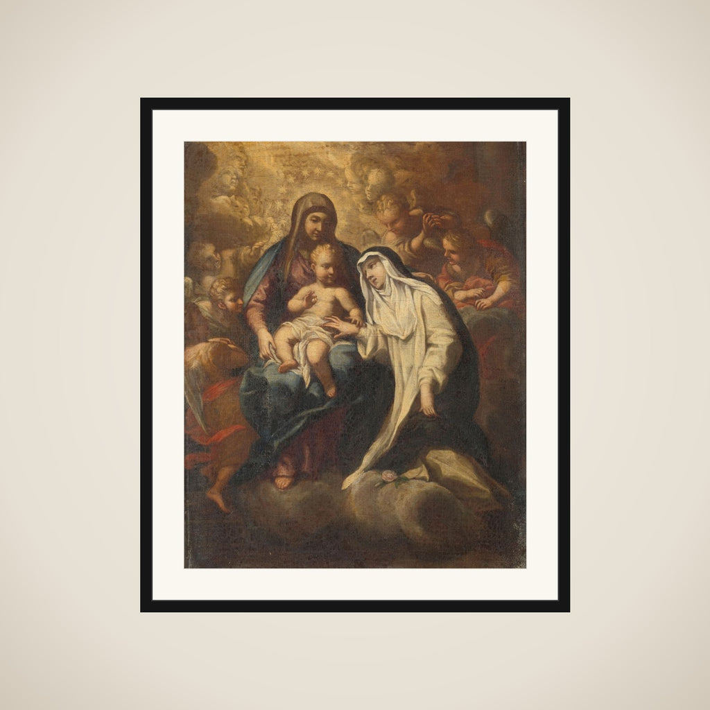 The Mystic Marriage of St Rose of Lima framed