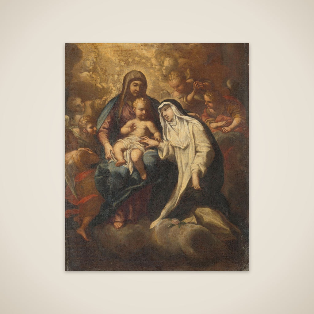 The Mystic Marriage of St Rose of Lima unframed print