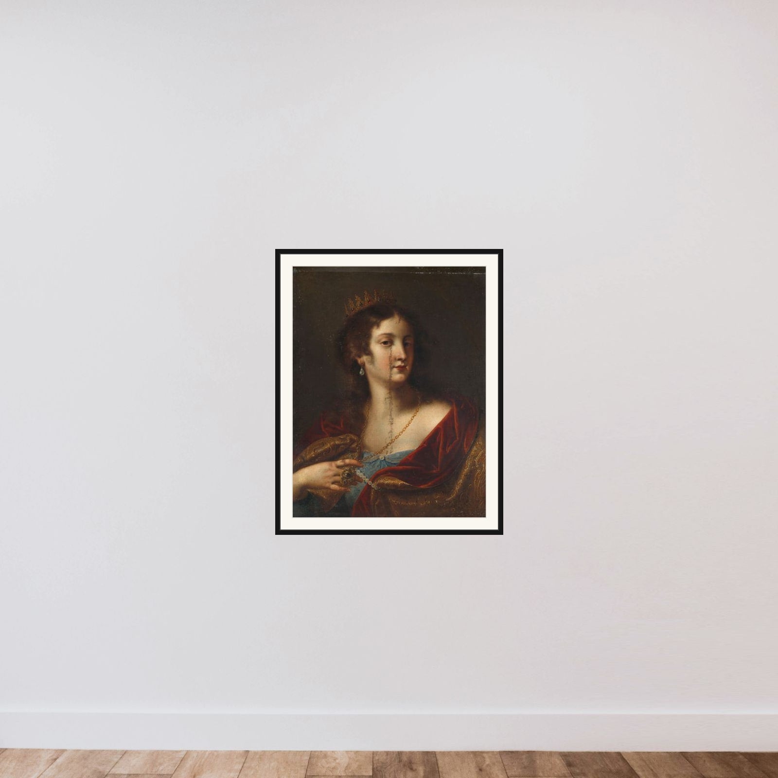 Justice framed — shown to scale