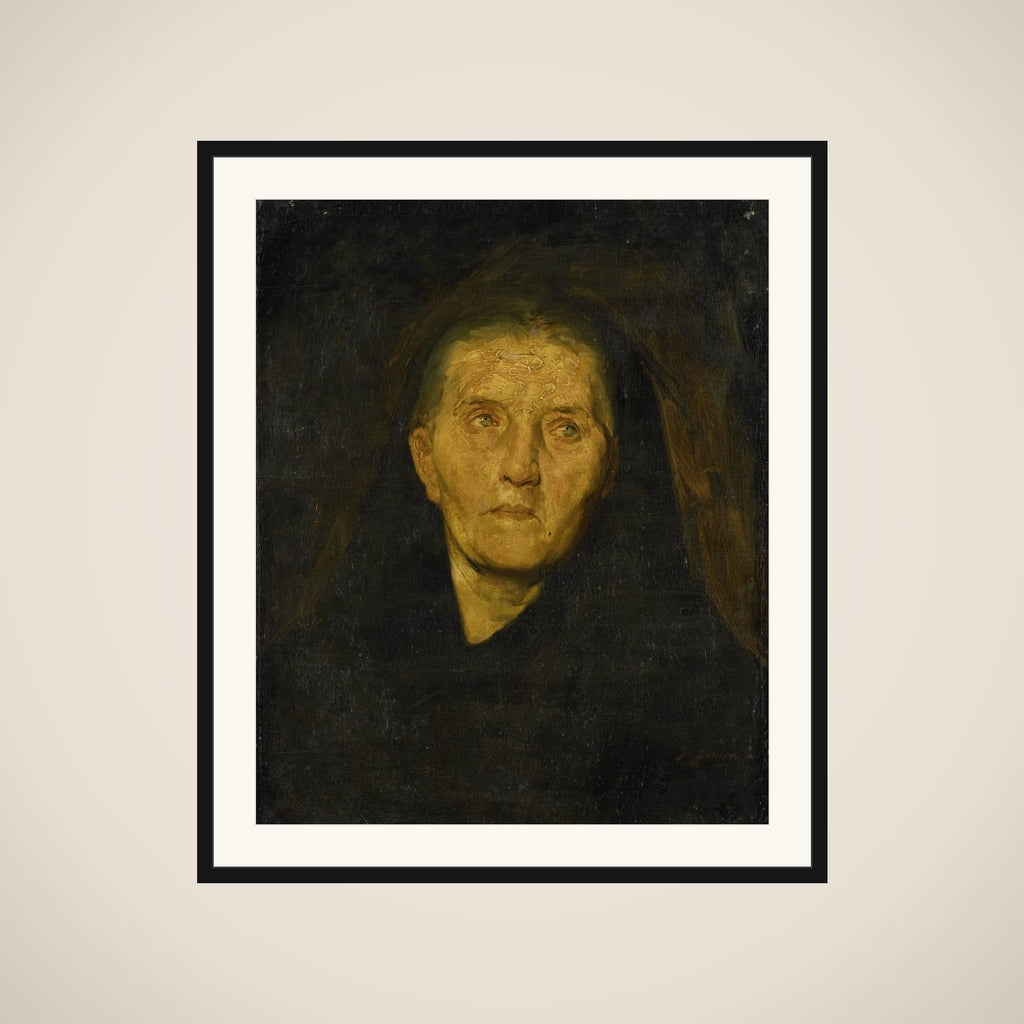 The Mourning Widow framed