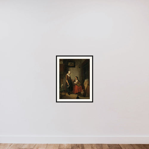 'Good Neighbors' framed — shown to scale