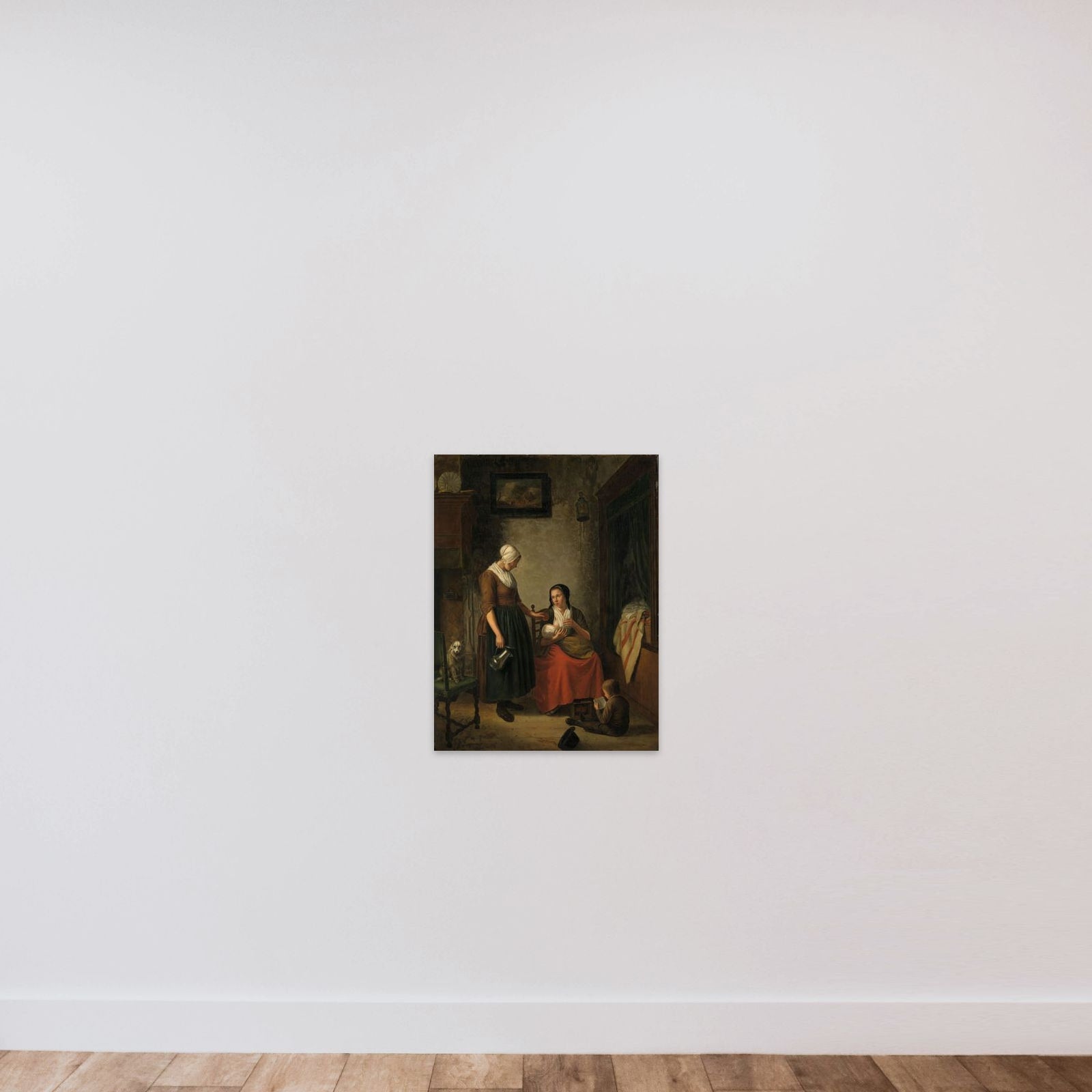 'Good Neighbors' unframed — shown to scale