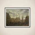 The Rapenburg, Leiden, three Days after the Explosion of a Powder Ship on 12 January 1807 framed